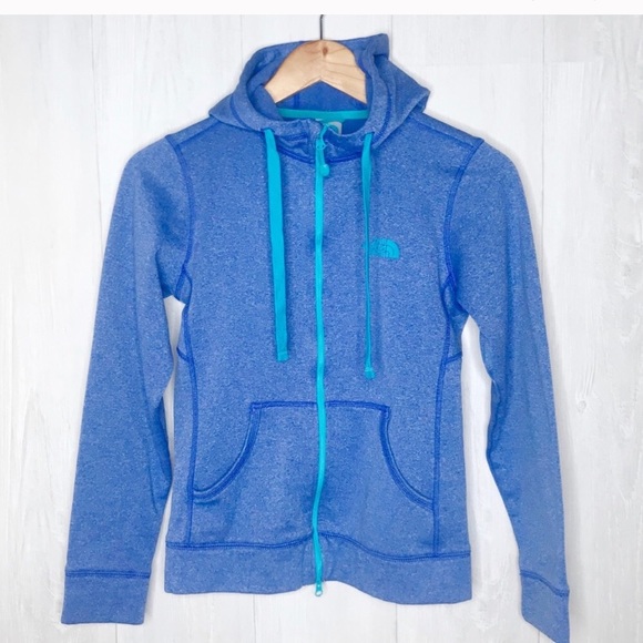 The North Face blue hoodie / sweatshirt - Picture 1 of 4